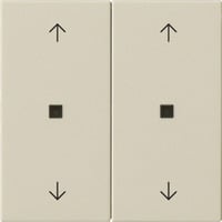 Gira Wippe zweifach mit Pfeilsymbolen und Kontrollfenster weiß, Retail