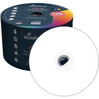 MediaRange CD-R 700 MB, CD-Rohlinge 52fach, 50 Stück, bedruckbar