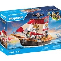 PLAYMOBIL 71418 Pirates Kleines Piratenschiff, Konstruktionsspielzeug 