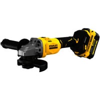 Stanley Akku-Winkelschleifer (SFMCG710M1T-QW), 18Volt schwarz/gelb, Li-Ion-Akku 4,0Ah, Koffer