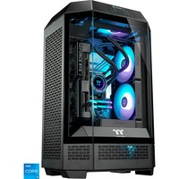 Thermaltake Toughline Liquid T300i, Gaming-PC schwarz/transparent, Windows 11 Home 64-Bit