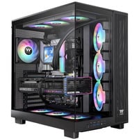 Thermaltake View 380 XL TG ARGB Black, Tower-Gehäuse schwarz, Tempered Glass x 2