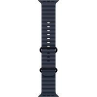 Apple 49 mm Ocean Armband, Uhrenarmband dunkelblau/schwarz