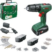 Bosch Heimwerken & Garten Akku-Schlagbohrschrauber EasyImpact 18V-40 + SystemBox grün/schwarz, Li-Ionen Akku 1,5Ah, POWER FOR ALL ALLIANCE