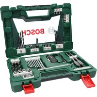 Bosch Heimwerken & Garten V-Line Bohrer- und Bit-Set, 68-teilig, Bohrer- & Bit-Satz grün, mit Magnetstab
