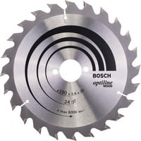 Bosch Professional PRO Wood Kreissägeblatt, Ø 190mm, 24Z Bohrung 30mm, für Handkreissägen