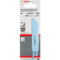 Bosch Säbelsägeblatt S 522 EF Flexible for Metal, 2 Stück Länge 100mm