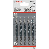 Bosch Stichsägeblatt T 244 D Speed for Wood, 100mm 5 Stück