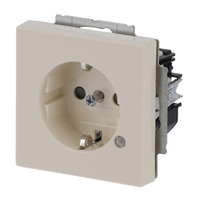 Busch-Jaeger Schutzkontaktsteckdose mit LED Kontrolllicht, 1-fach, Schutzkontakt Typ F weiß, Retail