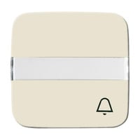 Busch-Jaeger Wippe weiß Symbol Klingel mit Beschriftungsfeld weiß, Retail