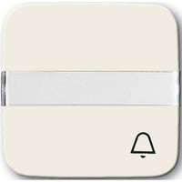 Busch-Jaeger Wippe weiß Symbol Klingel mit Beschriftungsfeld weiß, Retail