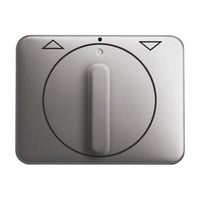 Busch-Jaeger Zentralscheibe Jalousie mit Drehgriff, Abdeckung platin, Retail