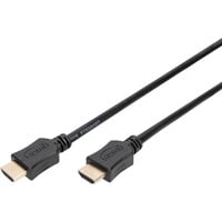 HDMI High Speed Kabel mit Ethernet, Typ A schwarz, 3 Meter Verwendung: Blu-Ray Player, Spielekonsole oder HD Streamingportal Anschlüsse: 1x HDMI (Stecker) auf 1x HDMI (Stecker) Version: HDMI 2.0