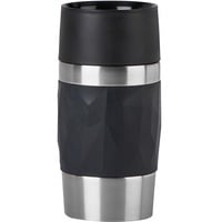 Emsa TRAVEL MUG Compact Thermobecher schwarz/edelstahl, 0,3 Liter, Drehverschluss