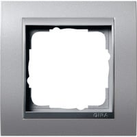 4010337211365 - GIRA 021136 Abdeckrahmen 1fach Zwischen rahmen F Alu Event Farbe Alu