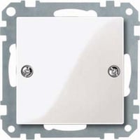 Merten Blindabdeckung mit Klappdeckel aus Thermoplast glänzend weiß, Retail