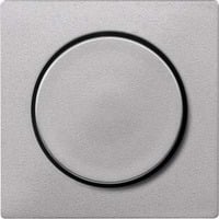 Merten Zentralplatte Aluminium mit Drehknopf Typ MEG5250-0460 für Dimmer, System M aluminium, Retail