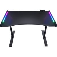 Cougar Gaming-Tisch MARS 150, ARGB schwarz, 153 x 77cm, mit USB- und Audio-Anschlüssen