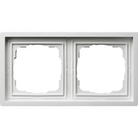 Gira Rahmen zwei fach Rahmen weiß glänzend weiß (glänzend), Retail