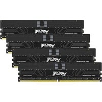 Kingston FURY DIMM 128 GB DDR5-5600 (4x 32 GB) Quad-Kit ECC, Arbeitsspeicher schwarz, KF556R36RBK4-128, Renegade PRO, Registred, INTEL XMP