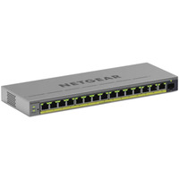 Netgear GS116EP 16-Port Gigabit Ethernet Easy Smart PoE+ Switch (180W)