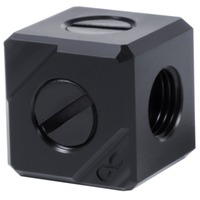 Alphacool Eiszapfen Anschlussterminal 5-Fach G1/4 IG, Verbindung schwarz, Black Acetal