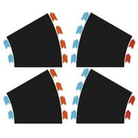 Carrera HYBRID Curves Radius 1/30° (2x L + 2x R), Rennbahn 