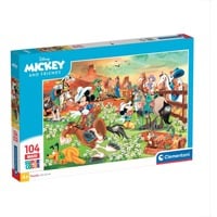 Clementoni Supercolor Maxi - Disney Mickey & Friends, Puzzle 104 Teile