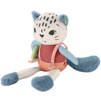 Fisher-Price Spiel-Schneeleopard, Kuscheltier sensorisches Spielzeug für Neugeborene