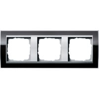 Gira Abdeckrahmen dreifach, Abdeckung schwarz, Retail