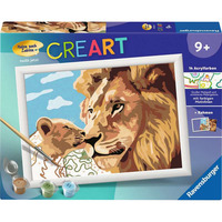 Ravensburger CreArt - Löwe mit Baby, Malen 