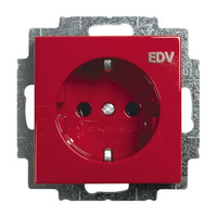 0 Schutzkontaktsteckdose Einsatz 20 EUC/DV-917 rot, Retail