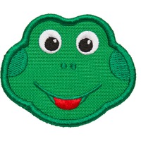 Affenzahn Klett-Badge Frosch, Patch grün
