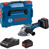 Bosch Akku-Winkelschleifer BITURBO GWS 18V-15 PSC Professional blau/schwarz, 2x Akku ProCORE18V 8,0Ah, in L-BOXX