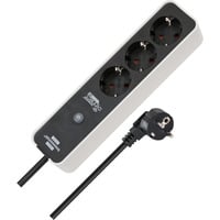 Brennenstuhl Connect Ecolor WLAN Steckdosenleiste 3-fach weiß/schwarz, 1,5 m Kabel, Sprachsteuerung, Timer, App
