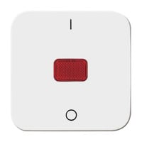 Busch-Jaeger Wippe Abdeckung Wippe Schalter Kontroll-Aus 2-polig weiß, Retail