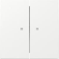 Gira Wippe zweifach mit Kontrollfenster, Schalter weiß, Retail