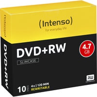 Intenso DVD+RW 4,7 GB, DVD-Rohlinge 4fach, 10 Stück