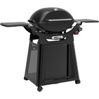 Weber Gasgrill Q 3200N+ mit Premium-Rollwagen schwarz, 6,44 kW, mit Seitentischen