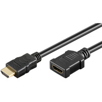goobay High-Speed-HDMI-Verlängerungskabel mit Ethernet, 8K @ 60Hz 0,5 Meter, HDMI Stecker > HDMI Buchse