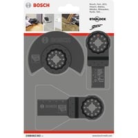 Bosch Professional Starlock Holz-Basis-Set, 3-teilig, Sägeblatt-Satz für Multifunktionswerkzeuge