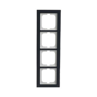 Busch-Jaeger Abdeckrahmen 4-fach grau, Retail