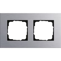 Gira Abdeckrahmen zwei fach Aluminium eloxiert aluminium, Retail