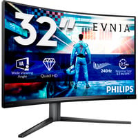 Philips Evnia 32M2C5500W, Gaming-Monitor 80 cm (31.5 Zoll), anthrazit, QHD, VA, Curved, USB-Hub, 240Hz Panel