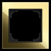 0 Abdeckrahmen einfach, Abdeckung gold, Retail