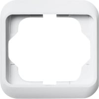 Busch-Jaeger Rahmen einfach Abdeckrahmen studioweiß hochglanz alpha 1721-24G weiß (glänzend), Retail