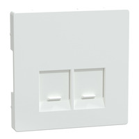 Merten Zentralplatte mit integrierten Verschlussschiebern weiß, Retail