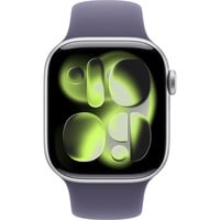 Apple Watch Series 11, Smartwatch silber, Aluminium, 42 mm, Sportarmband nebelviolett M/L