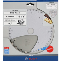 Bosch Professional PRO Wood Kreissägeblatt 190 mm 3 Stück, Promo-Pack
