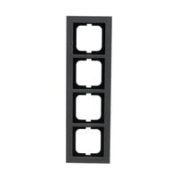 Busch-Jaeger Abdeckrahmen vierfach, Abdeckung grau, Retail